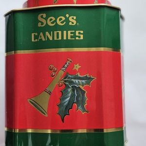 See's Candy 1998 Vintage Christmas Bell Tin